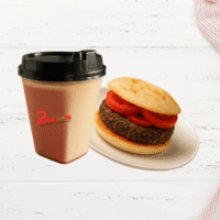 Burger with Chaulai/Amaranth Shake